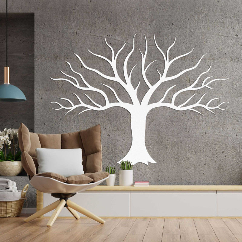 Wooden decoration wall painting of tree branches