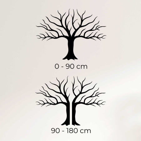 Wooden decoration wall painting tree branches - KORNE