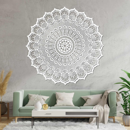 Wooden mandala wall decoration