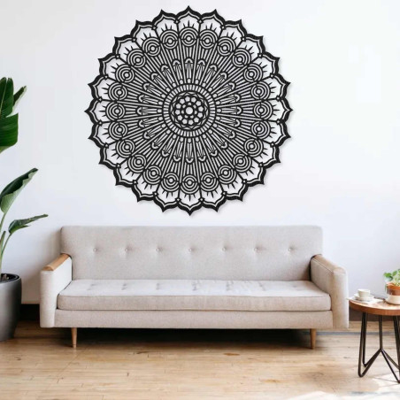 Wooden mandala wall decoration