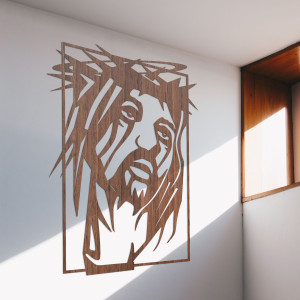 Wooden wall painting Jesus Christ - FAITHO 2
