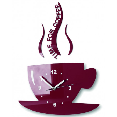 Modern wall clock made of plexiglass. Trendy wall clock as a gift.