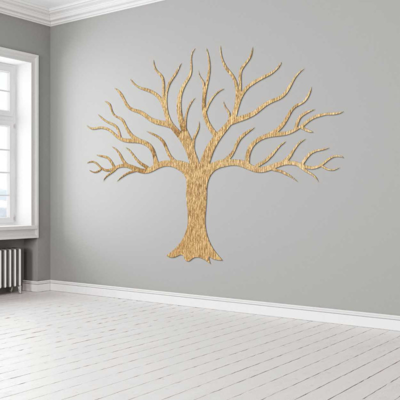 The minimalist wooden Tree of Life will give your interior an elegant natural look.