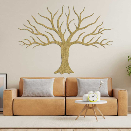A modern wooden tree painting will create a harmonious atmosphere in any home
