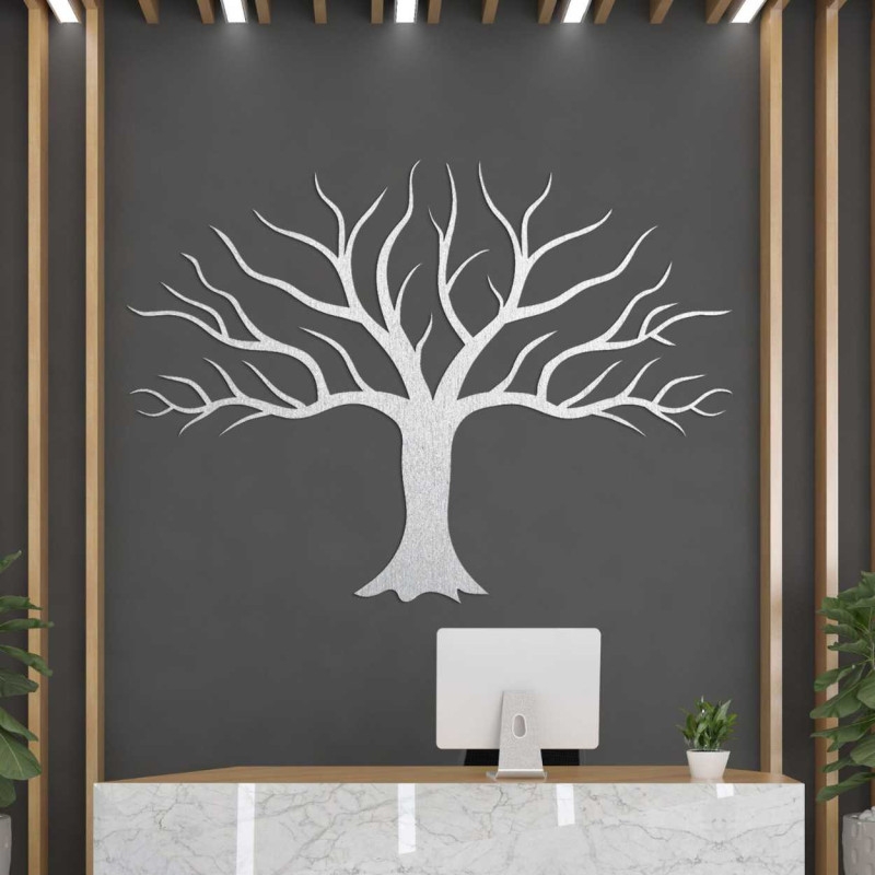 A modern wooden tree painting will create a harmonious atmosphere in any home