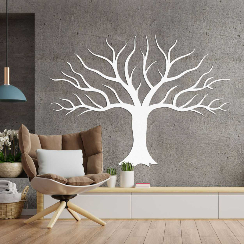 A modern wooden tree painting will create a harmonious atmosphere in any home