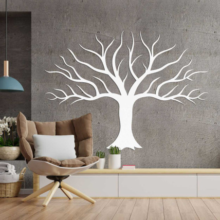 A modern wooden tree painting will create a harmonious atmosphere in any home