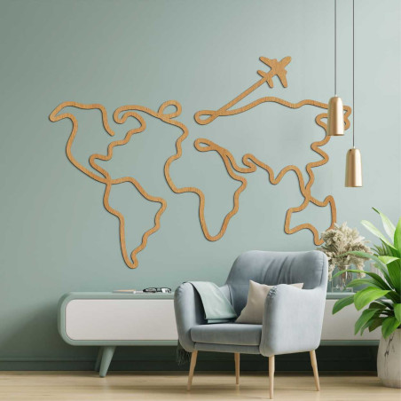 Wooden wall map - LOTAPO