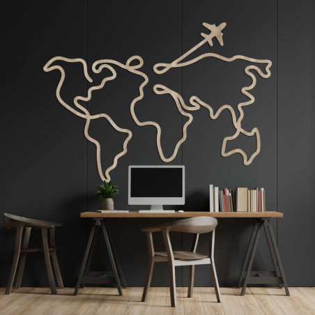 Wooden wall map - LOTAPO