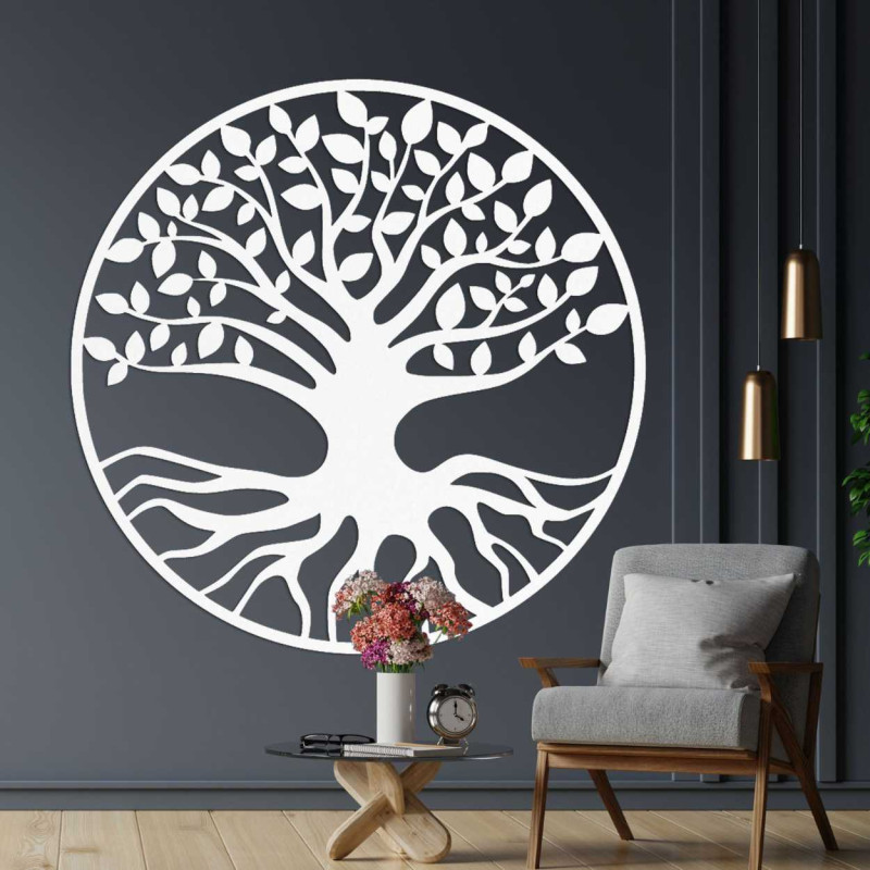 Wooden wall decoration for living room, office