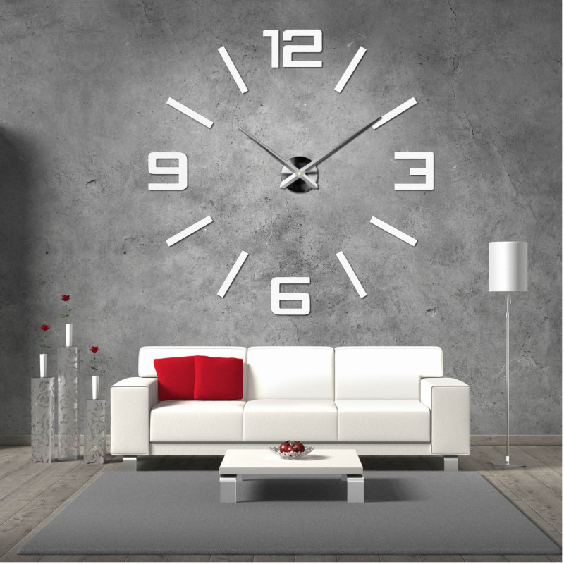 Stick-on wall clocks,luxury stent clocks,plastic clocks