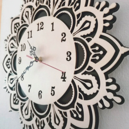 modern wooden wall clock