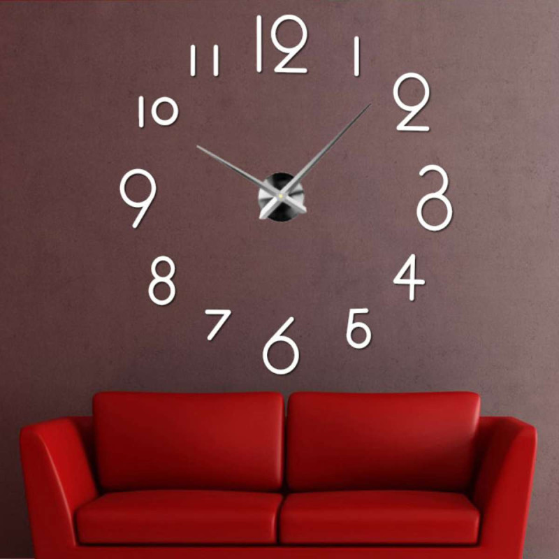 Black Wall Clock for Living Room