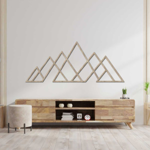 Minimalist black line mountain decoration for a modern interior