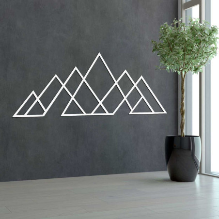 Minimalist black line mountain decoration for a modern interior