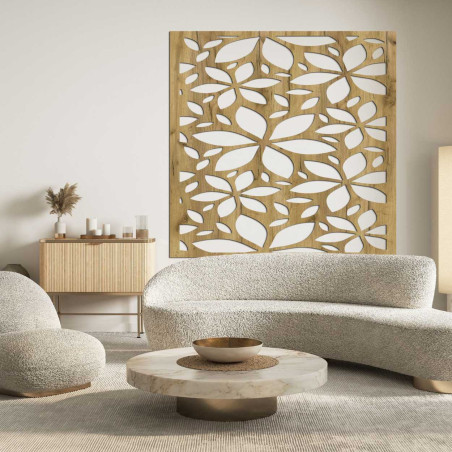 Wooden flower picture square - BOTANICA