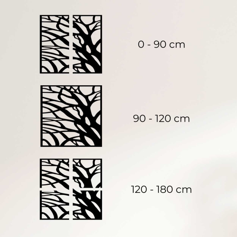 Wooden wall decoration nature square - LASLO