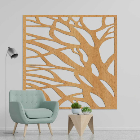 Wooden wall painting of the branches of life - UBILE