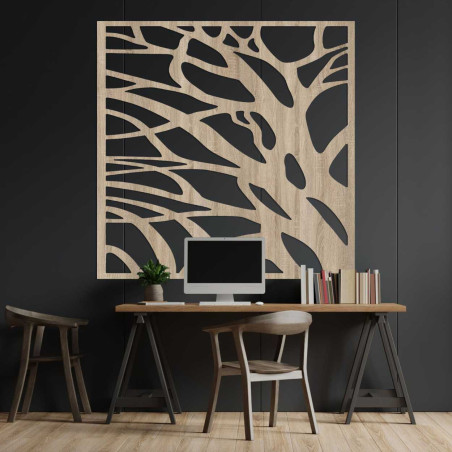 Wooden wall painting of the branches of life - UBILE