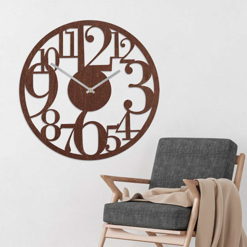 wall clock with large numbers
