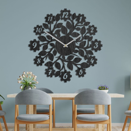 Original clock with numbers, flowers Original clock with numbers, flowers