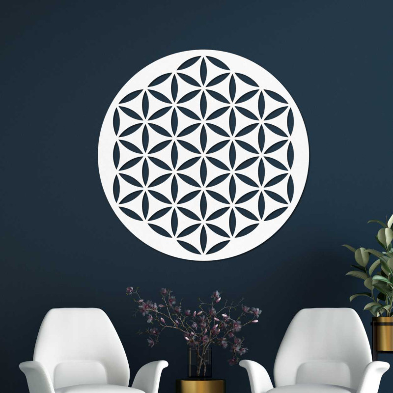 Wooden wall decoration flower of life - TARNESHE