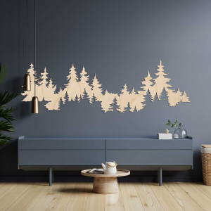 Modern wall painting forest - MOARKO
