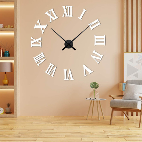 Modern look, classic elements – Roman wall clock. Modern look, classic elements – Roman wall clock.