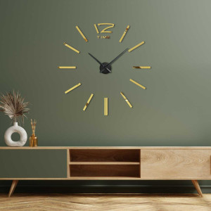 Mirror adhesive wall clock - KRETLIFON