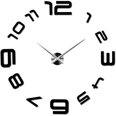 Minimalist wall clock with a clear arrangement of digits and a smooth design. Minimalist wall clock with a clear arrangement of digits and a smooth design.