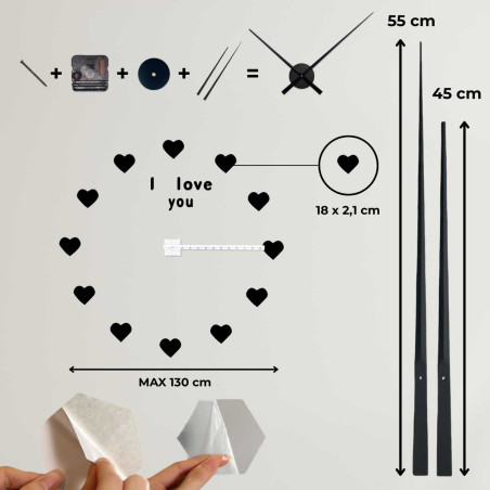 Creative plastic wall clock - SPLIT