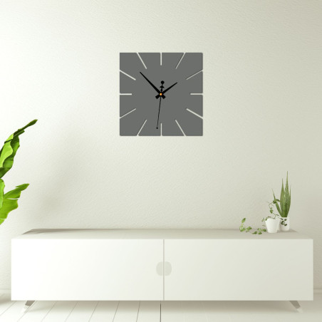 A clock with a strong contrast between the background and the hands A clock with a strong contrast between the background and the hands
