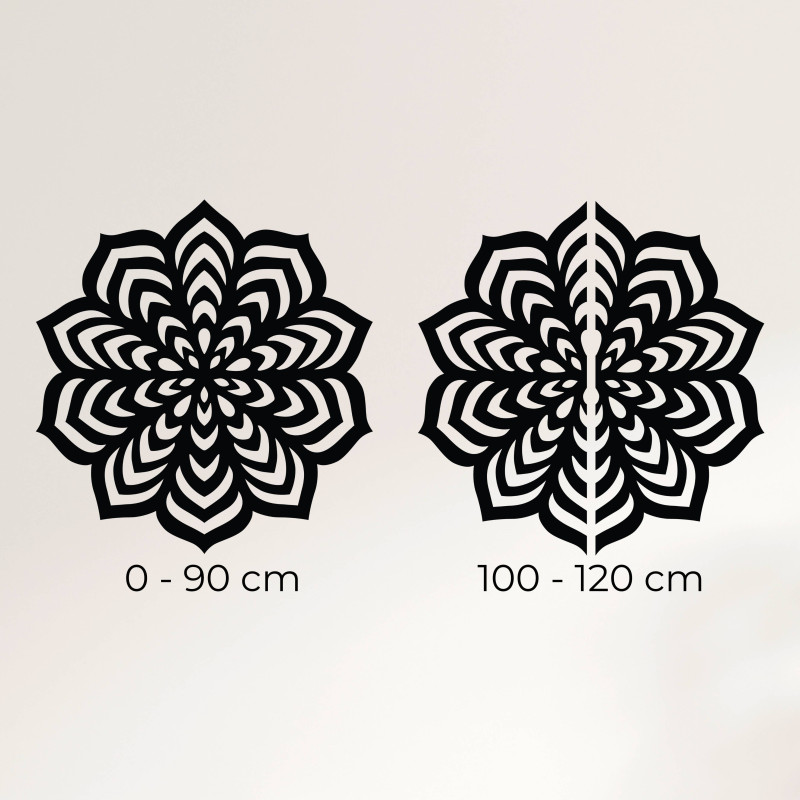 An image capturing the decoration on the wall for an idea of scale and visual impact.