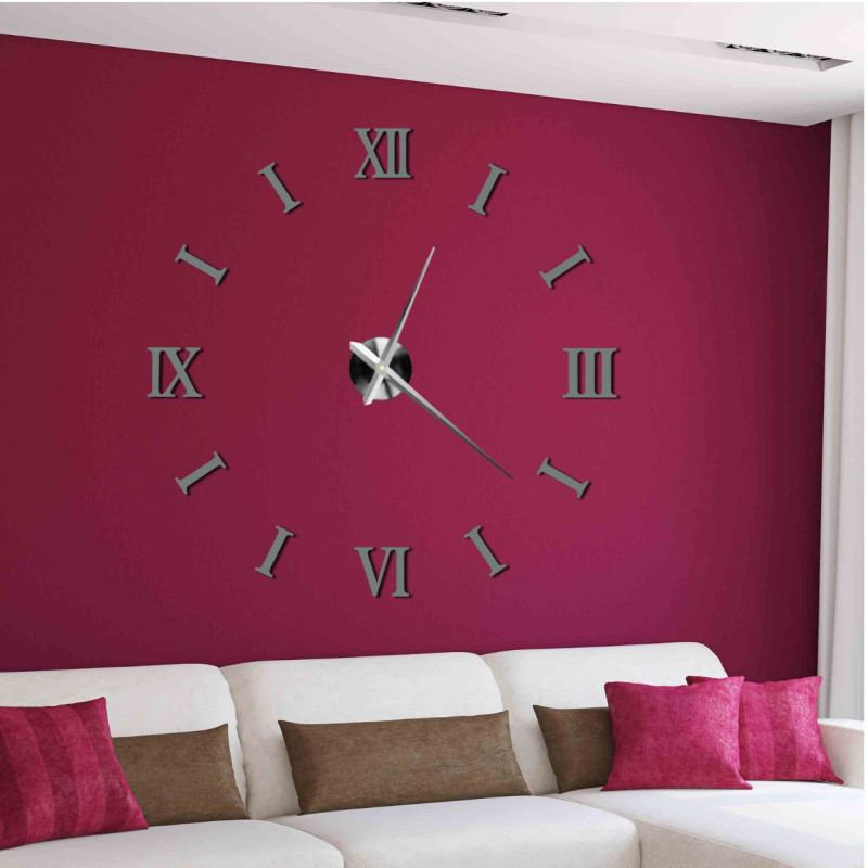 A creative wall clock that you assemble yourself - the size and layout are up to you.