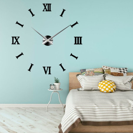 A minimalist black clock that will add depth and style to your wall thanks to its 3D design. A minimalist black clock that will add depth and style to your wall thanks to its 3D design.
