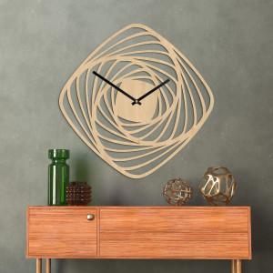Wooden wall clock made of plywood - natural elegance for your interior 2