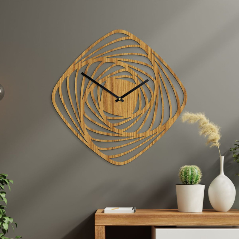 Wooden time - wall clock - MOTOVIDLO