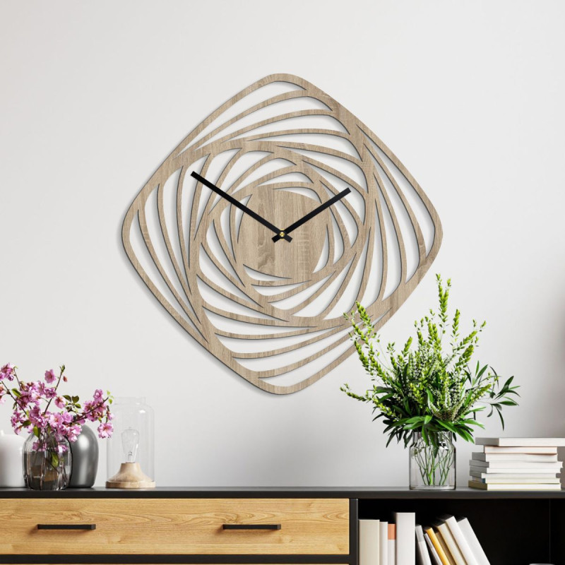 Wooden time - wall clock - MOTOVIDLO
