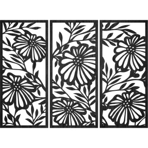 Hand-carved wooden picture - natural decoration 2
