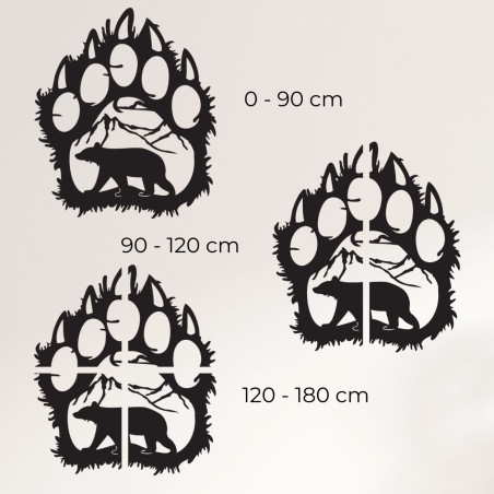 Picture of a bear's paw with mountain scenery - SOPORTA