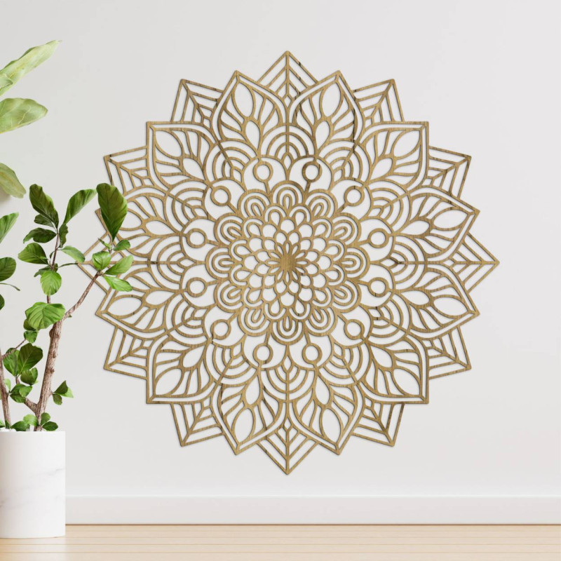 Decoration inspired by natural and geometric shapes in a harmonious composition.