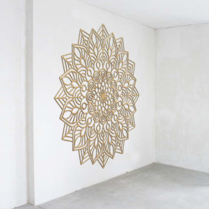 Wooden mandala on the wall - elegant decoration