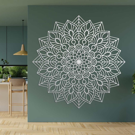 Wooden mandala on the wall, harmonious energy - BALANCE