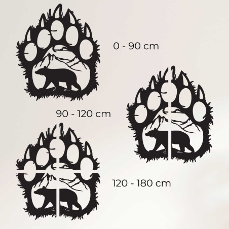 Technical preview showing the height, width and depth of a natural wood cutout. Technical preview showing the height, width and depth of a natural wood cutout.