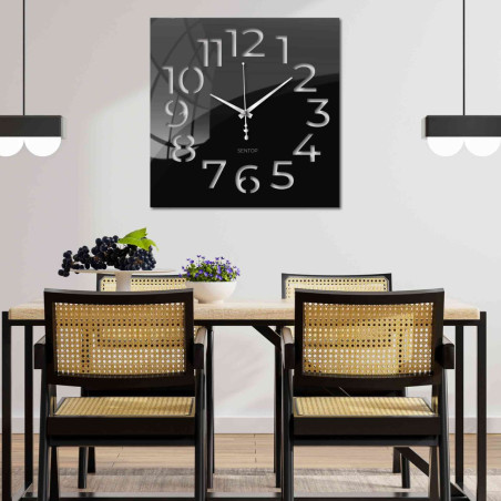 Minimalist wall clock made of plexiglass - a stylish addition to your interior Minimalist wall clock made of plexiglass - a stylish addition to your interior