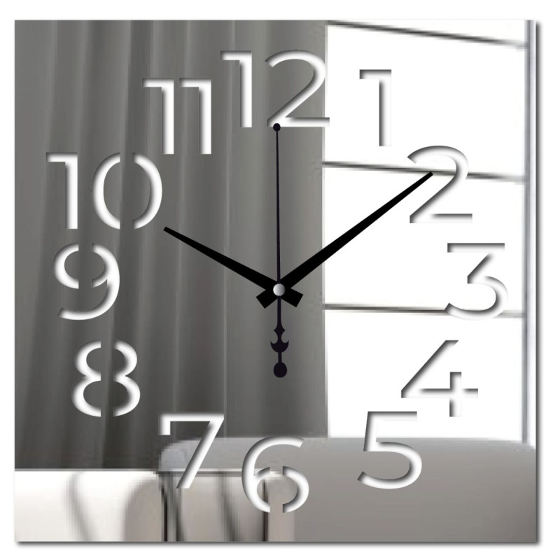 Elegant plexiglass clock - modern design and precision on the wall