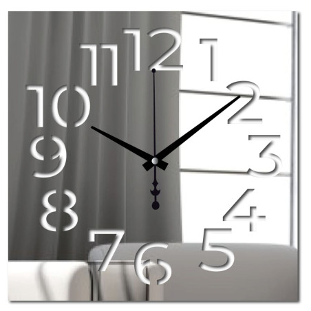 Transparent plexiglass clock - a simple yet impressive solution for any space Transparent plexiglass clock - a simple yet impressive solution for any space