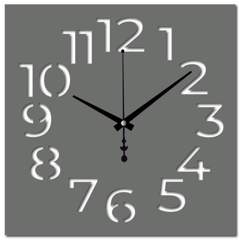 Elegant plexiglass clock - modern design and precision on the wall