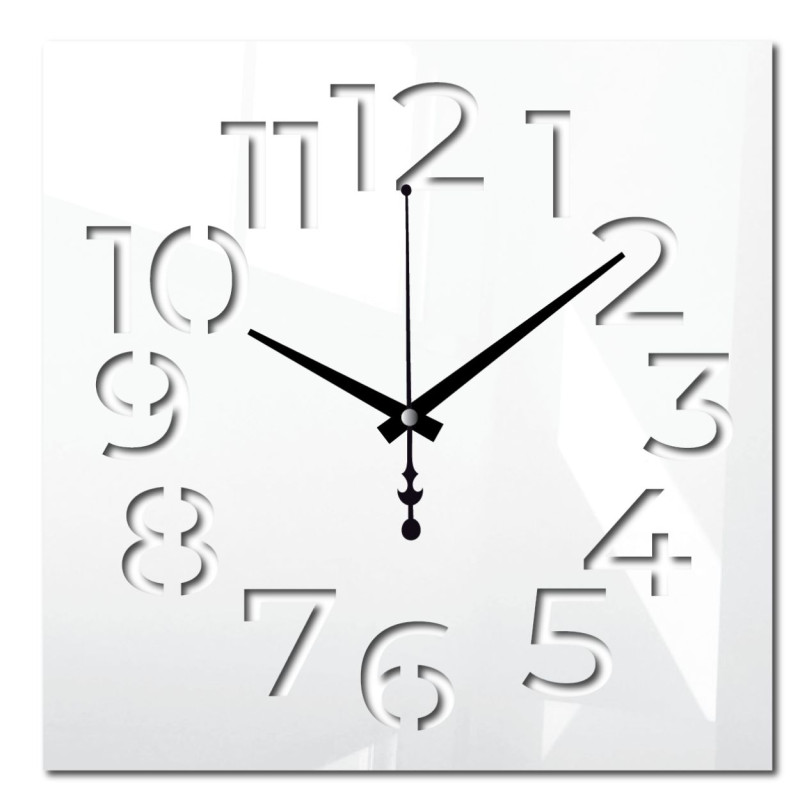 Elegant plexiglass clock - modern design and precision on the wall