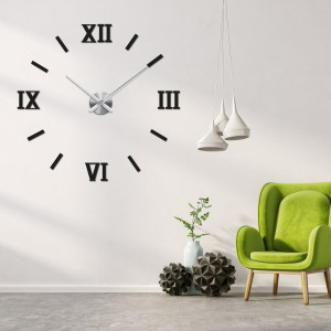 Wall sticker clock for the living room 2